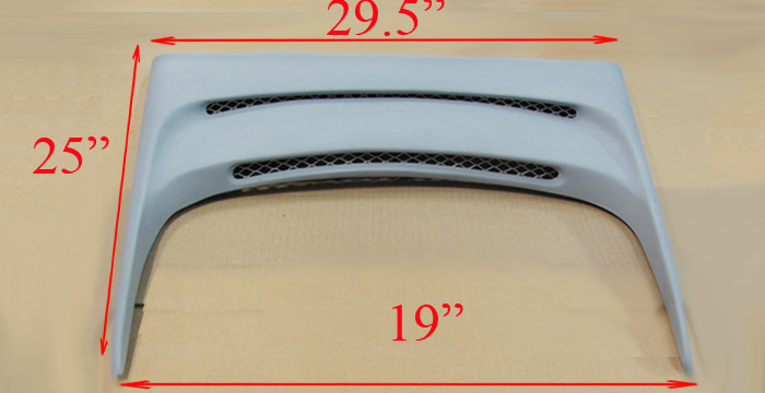 Custom 90-96 300ZX HoodScoop # 102-53  Coupe Hood Scoop (1990 - 1996) - $225.00 (Manufacturer Sarona, Part #NS-001-HS)